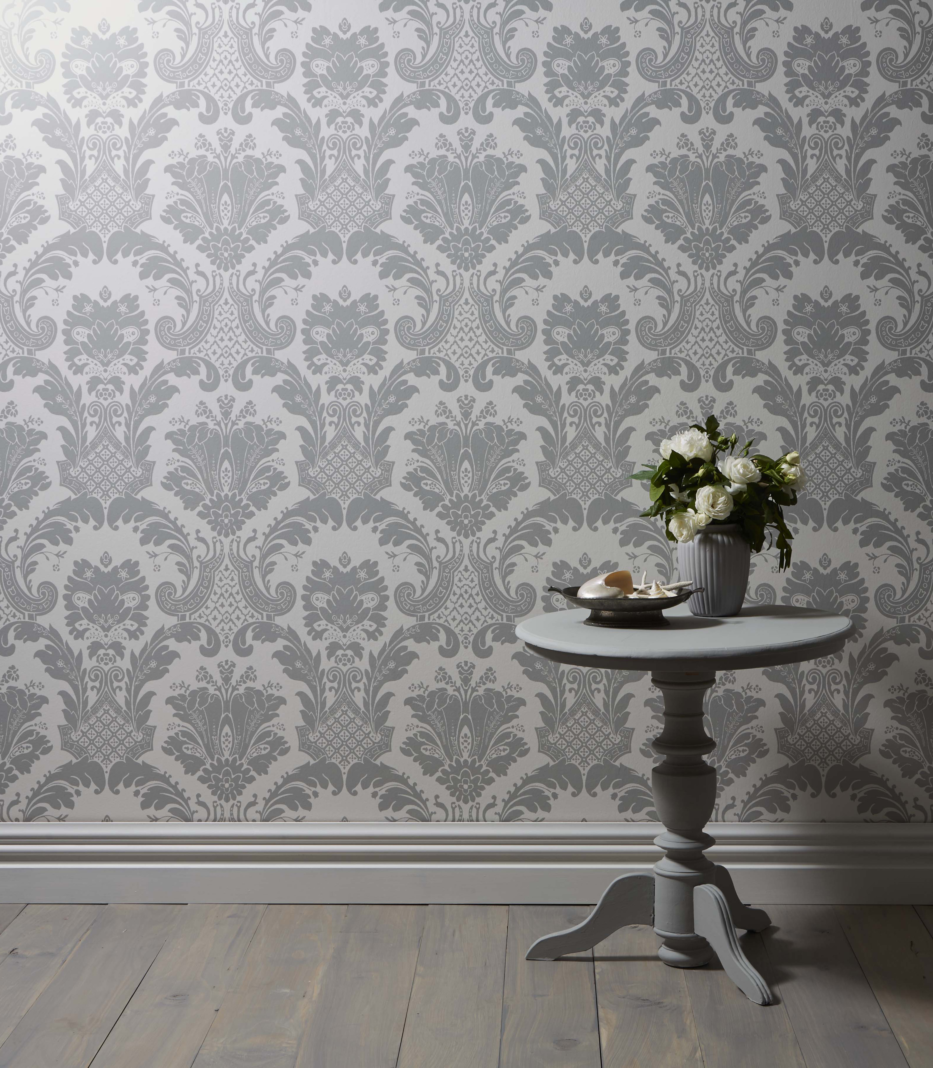 Resene Colorwood Greywash With Mason Handprinted Wallpaper - Resene Colorwood Greywash - HD Wallpaper 