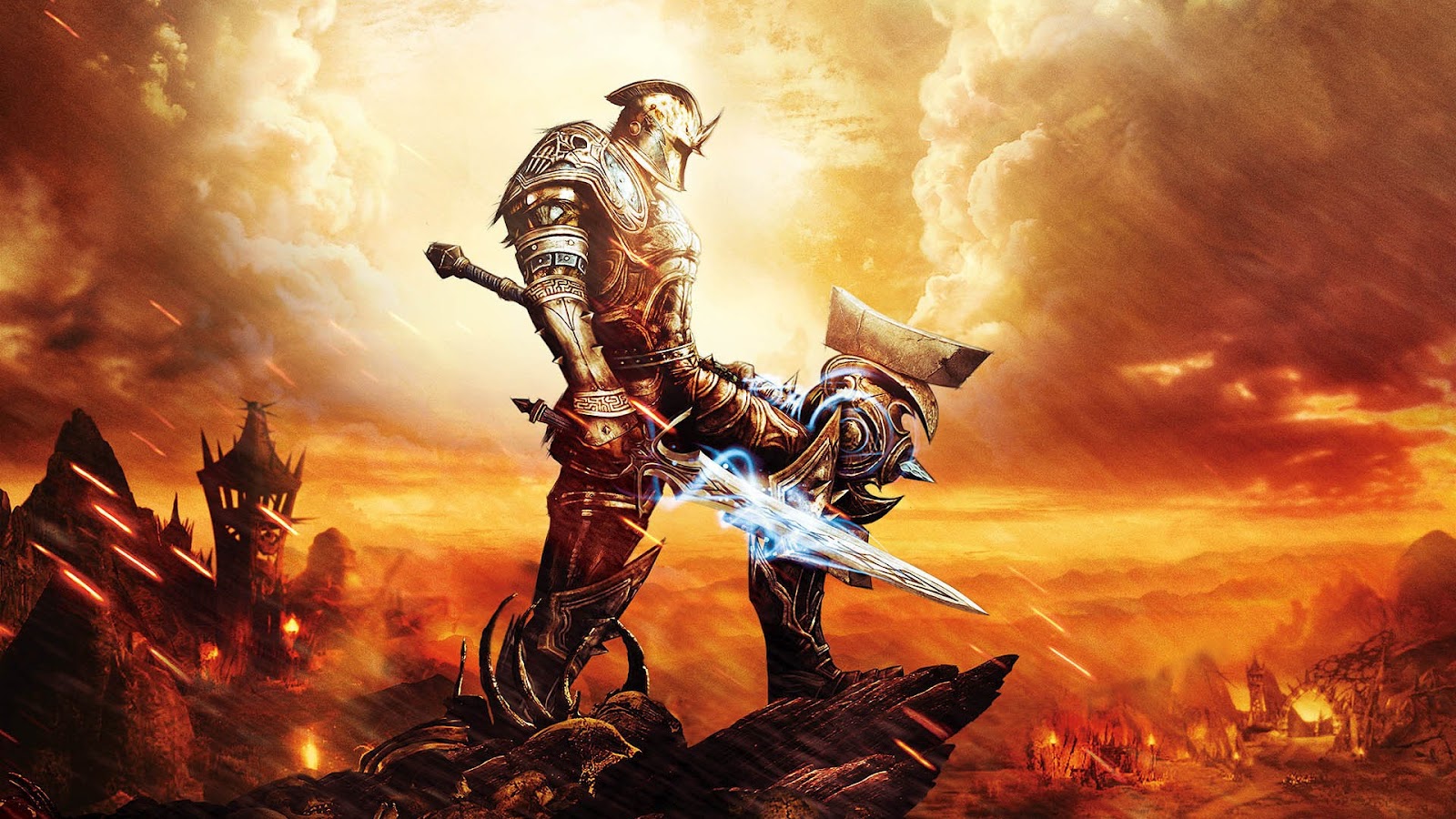 Kingdom Of Amalur Reckoning Warrior With Sward And - Kingdoms Of Amalur - HD Wallpaper 