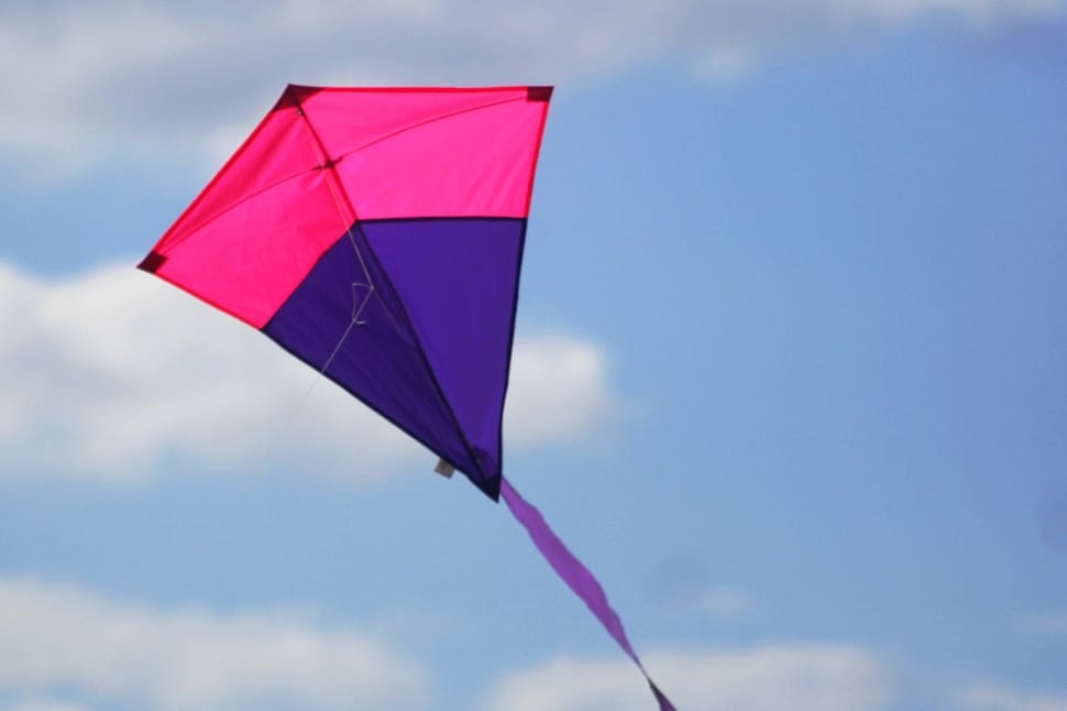 Pink And Purple Diamond Kite Preview Purple And Pink Kite 970x646