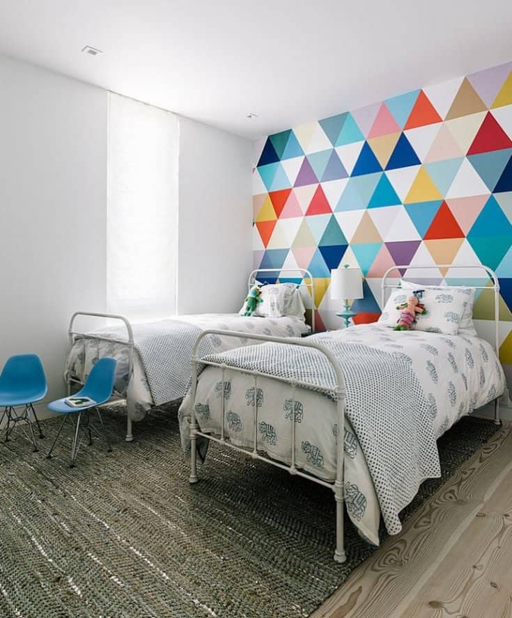 Wallpaper Accent Wall Ideas Bedroom - Design Diamond Wall Painting - HD Wallpaper 