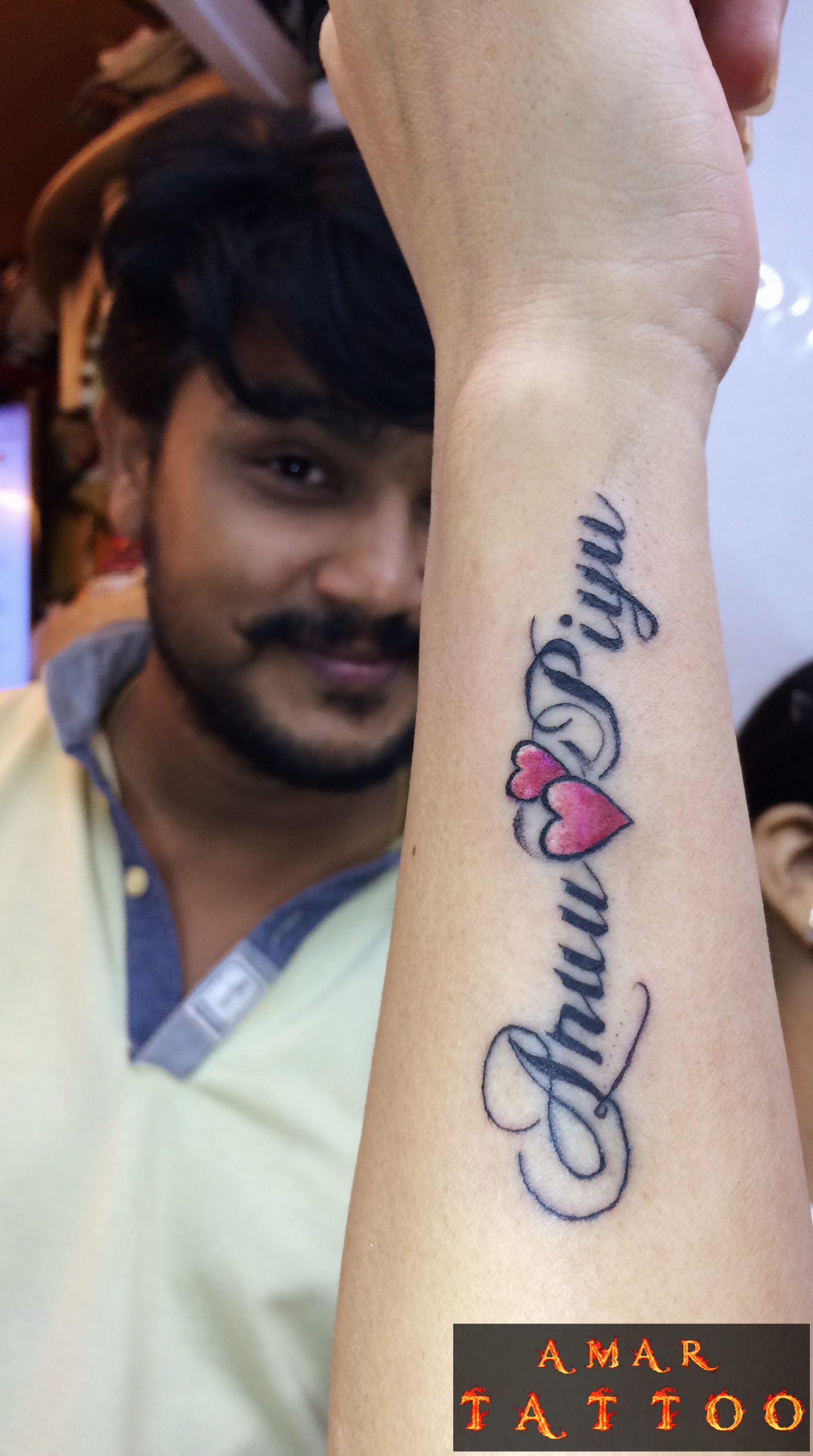 Couple Tattoo With Name - HD Wallpaper 