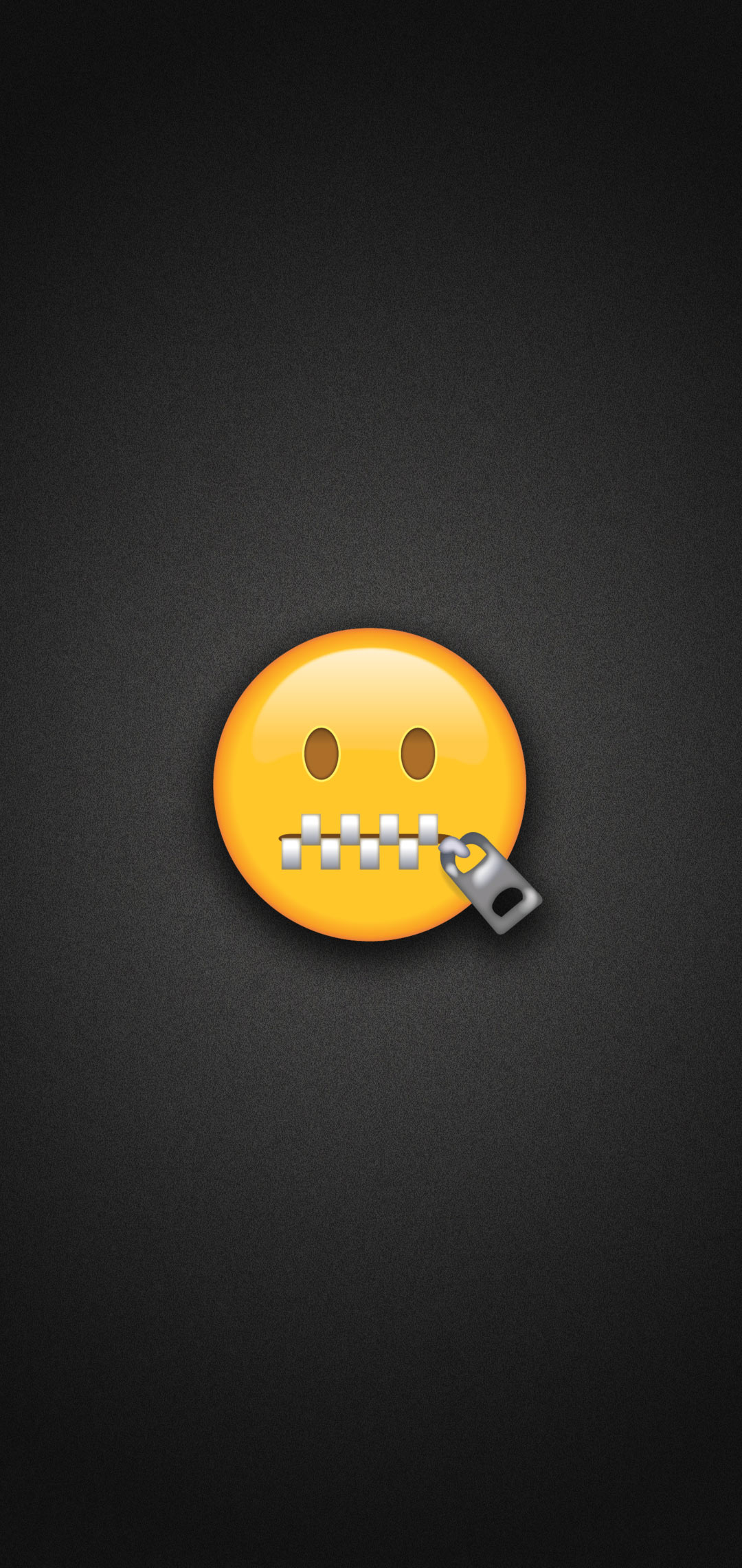 Zipper Mouth Face Emoji Phone Wallpaper Circle 1080x2280 Wallpaper Teahub Io