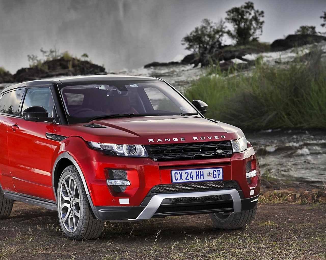 Wallpaper Land Rover, Range Rover, Evoque, South Africa, - Range Rover Evoque Jeep Red - HD Wallpaper 