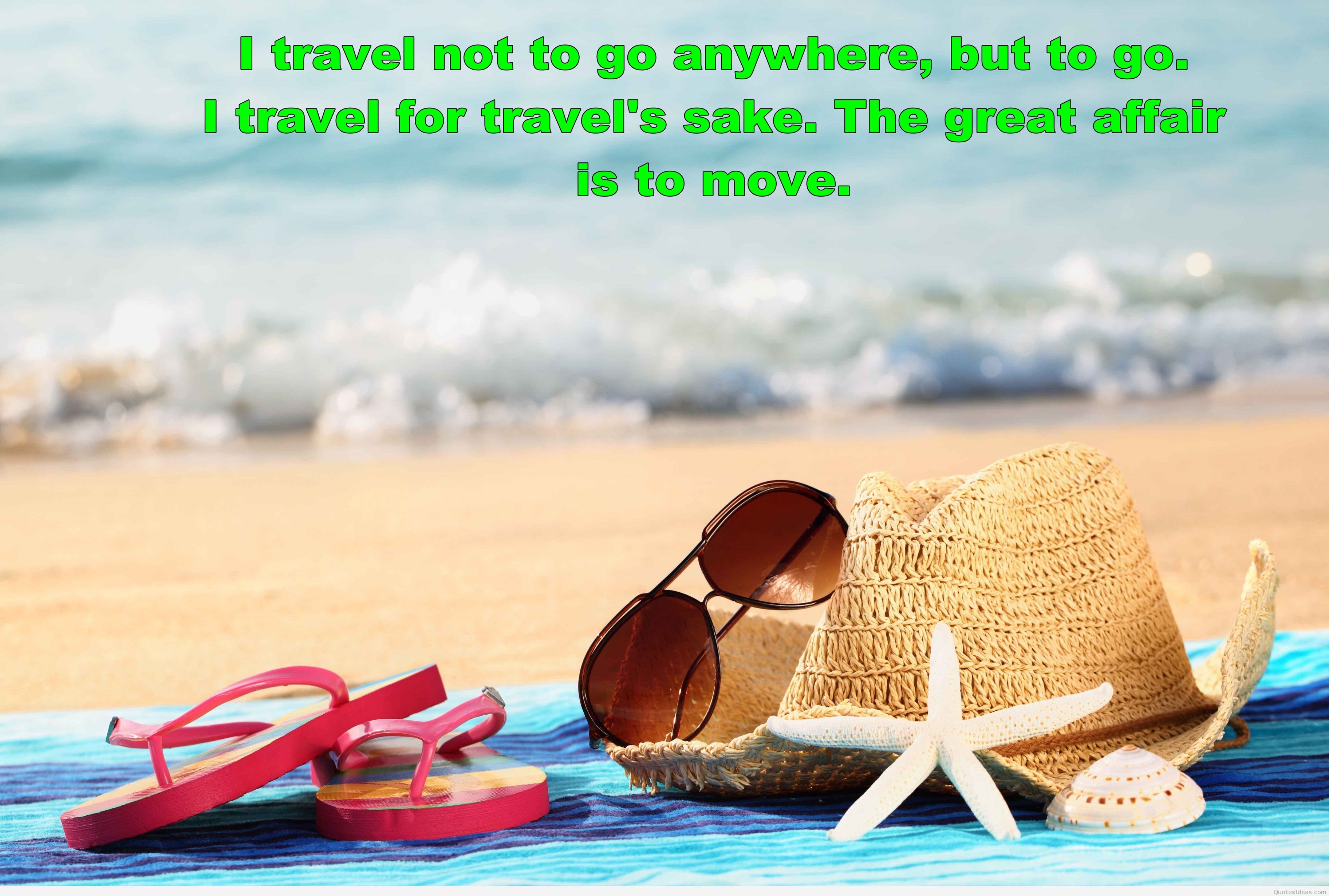 Travel Quote With Summer Hd Wallpaper - HD Wallpaper 