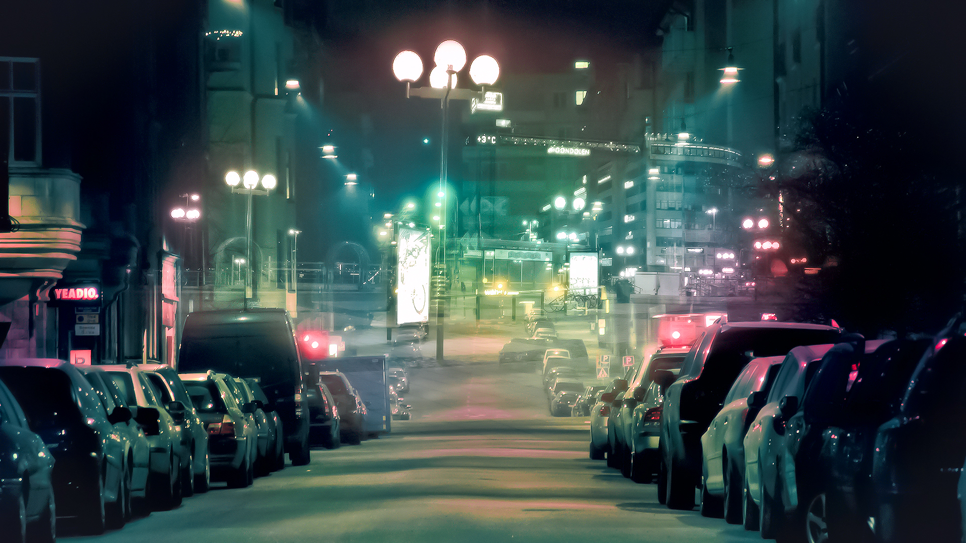 City Night Road Background Hd - 1920x1080 Wallpaper 