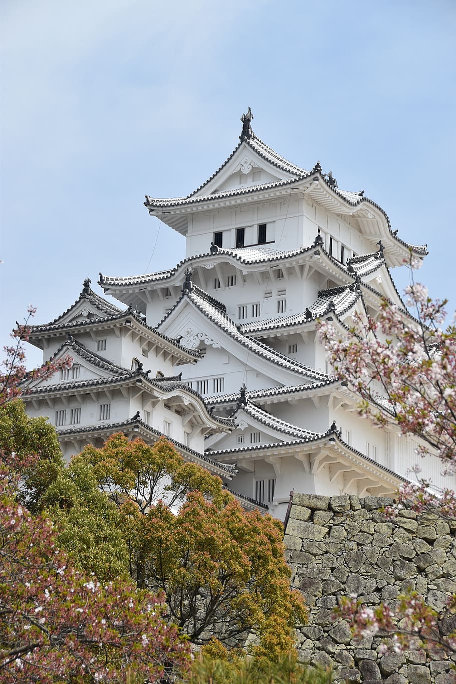 Japan, Himejii, Castle Himeji, Shogun, Built Structure, - Himeji Castle - HD Wallpaper 