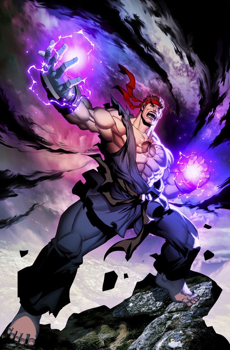 Street Fighter Evil Ryu Art 736x1117 Wallpaper Teahub Io