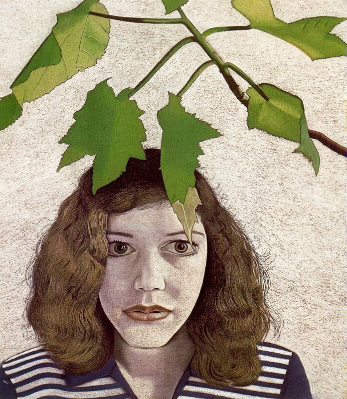 Girl With Leaves Lucian Freud - HD Wallpaper 