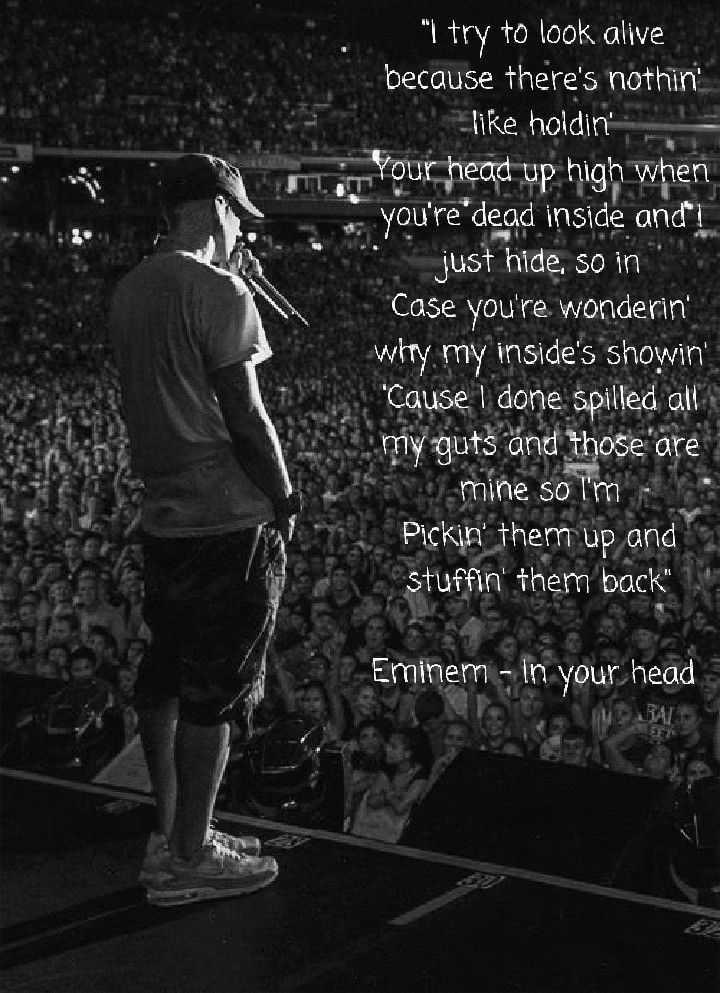 Eminem In Your Head Lyrics 7x993 Wallpaper Teahub Io
