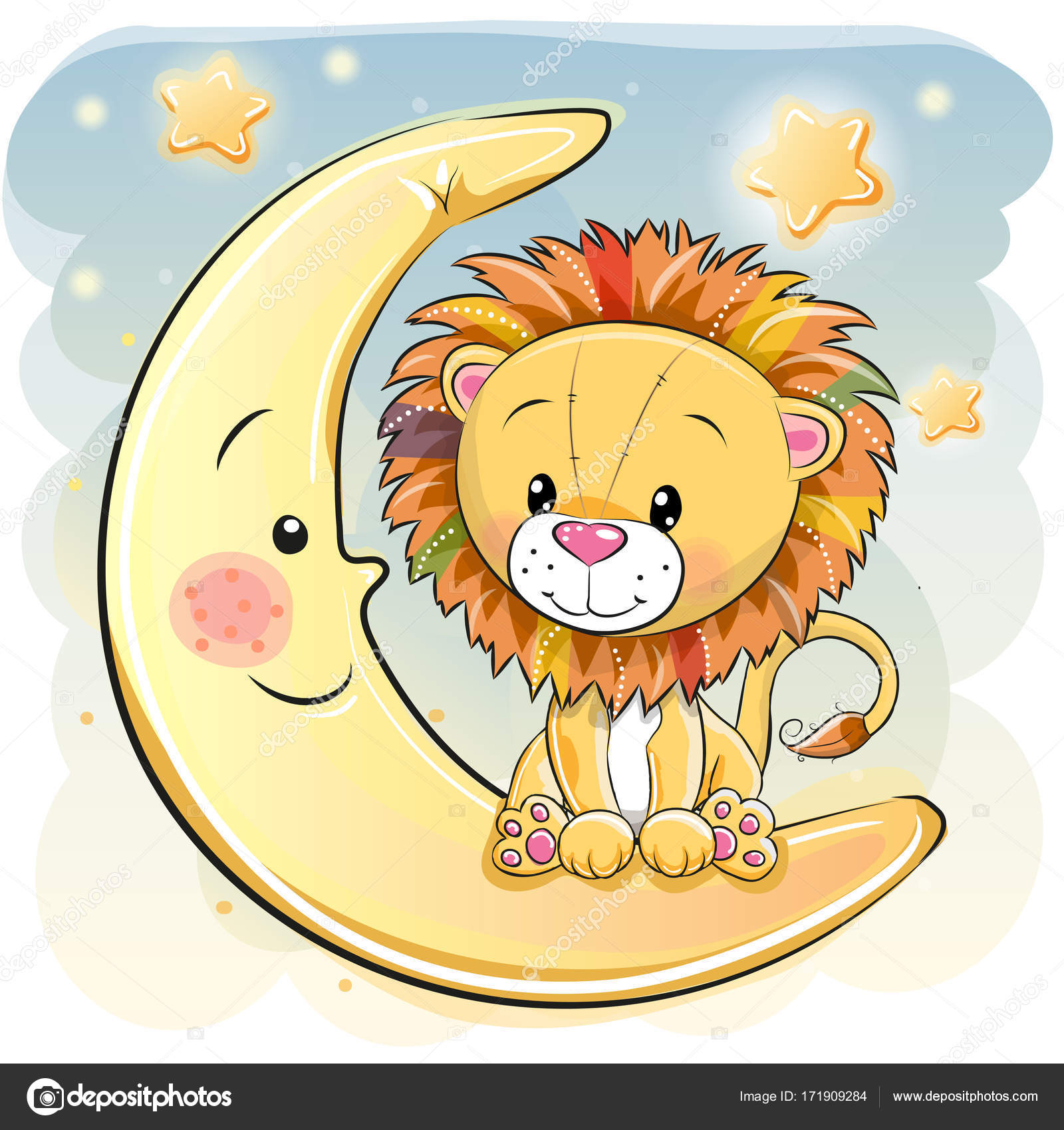 Cute Cartoon Tiger - HD Wallpaper 