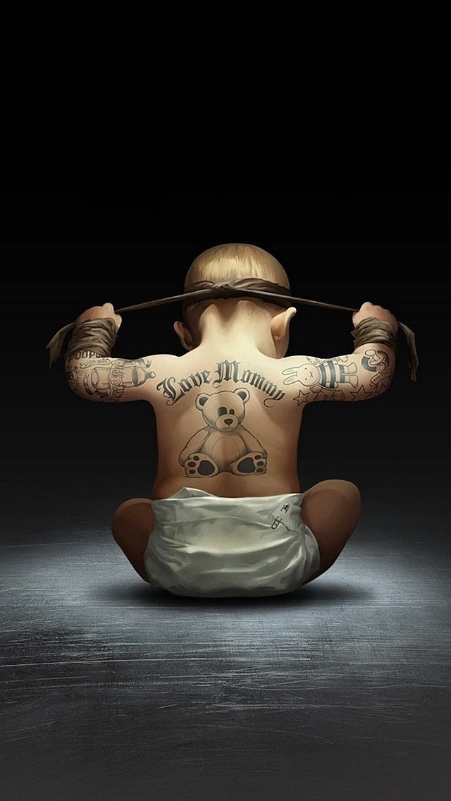 Asian Baby With Tattoo 640x1136 Wallpaper Teahub Io
