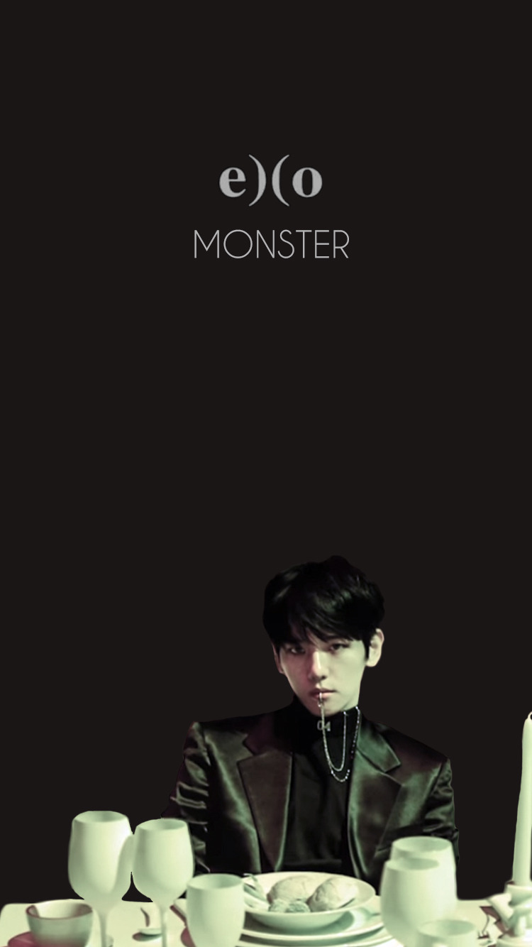 𝚖𝚘𝚗𝚜𝚝𝚎𝚛 𝚎𝚛𝚊 𝚠𝚊𝚕𝚕𝚙𝚊𝚙𝚎𝚛 - Baekhyun Monster Lockscreen - HD Wallpaper 