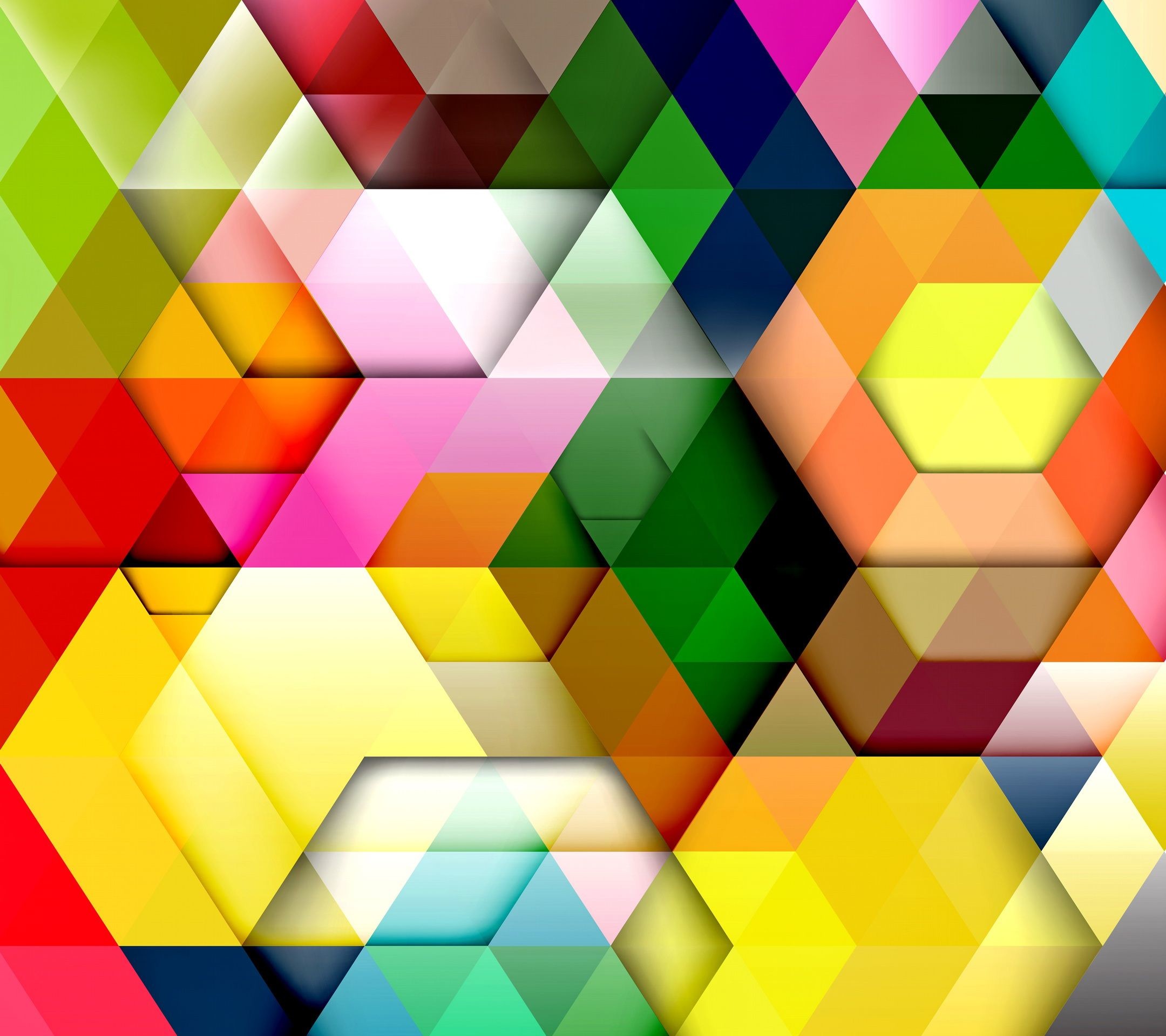 2160x1920, Colorful Abstract - Colorful Geometric Abstract - HD Wallpaper 