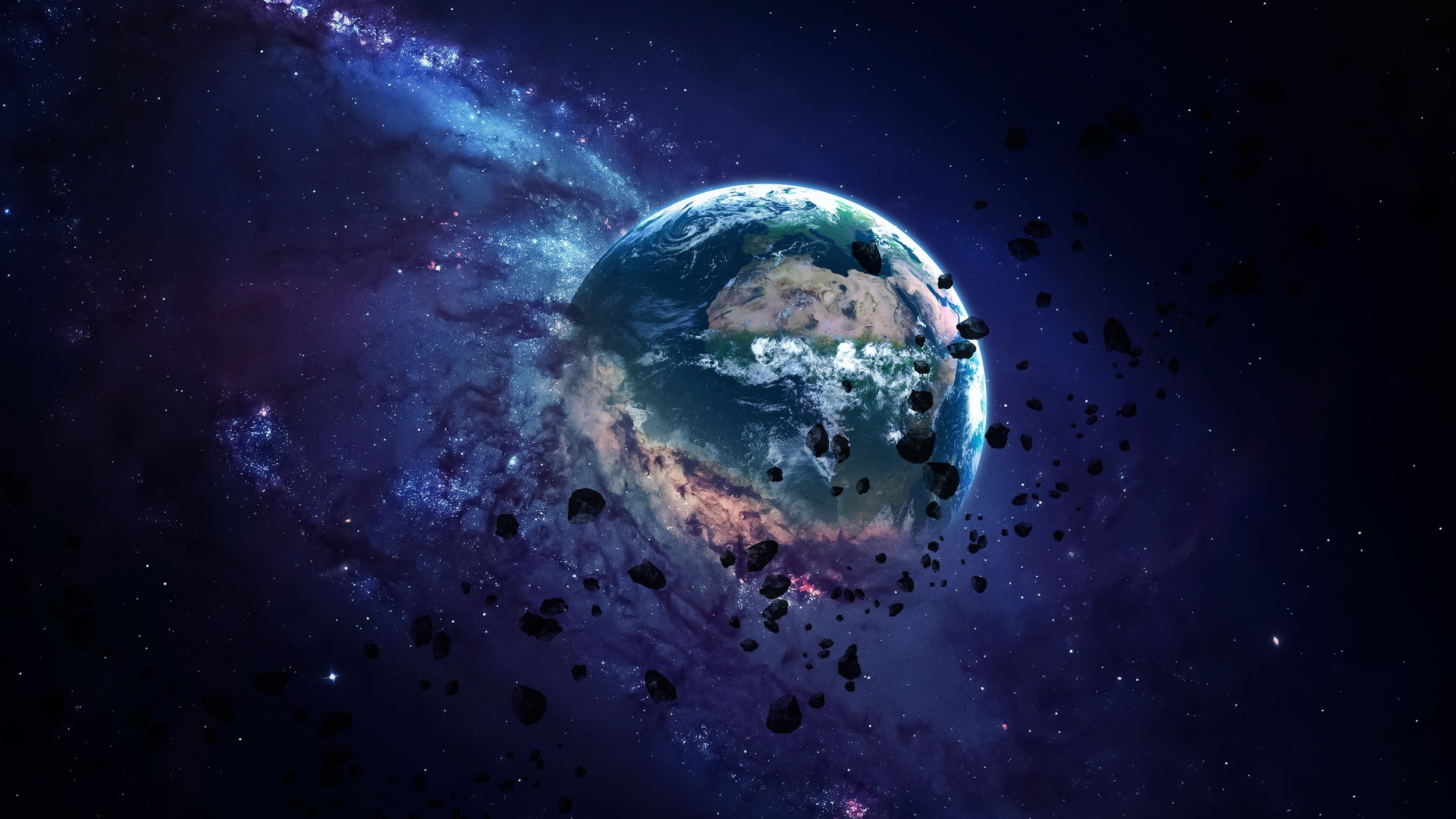 Wallpaper Et Fond D Ecran Planete Unvier Espace Creation Of Earth 19x1080 Wallpaper Teahub Io