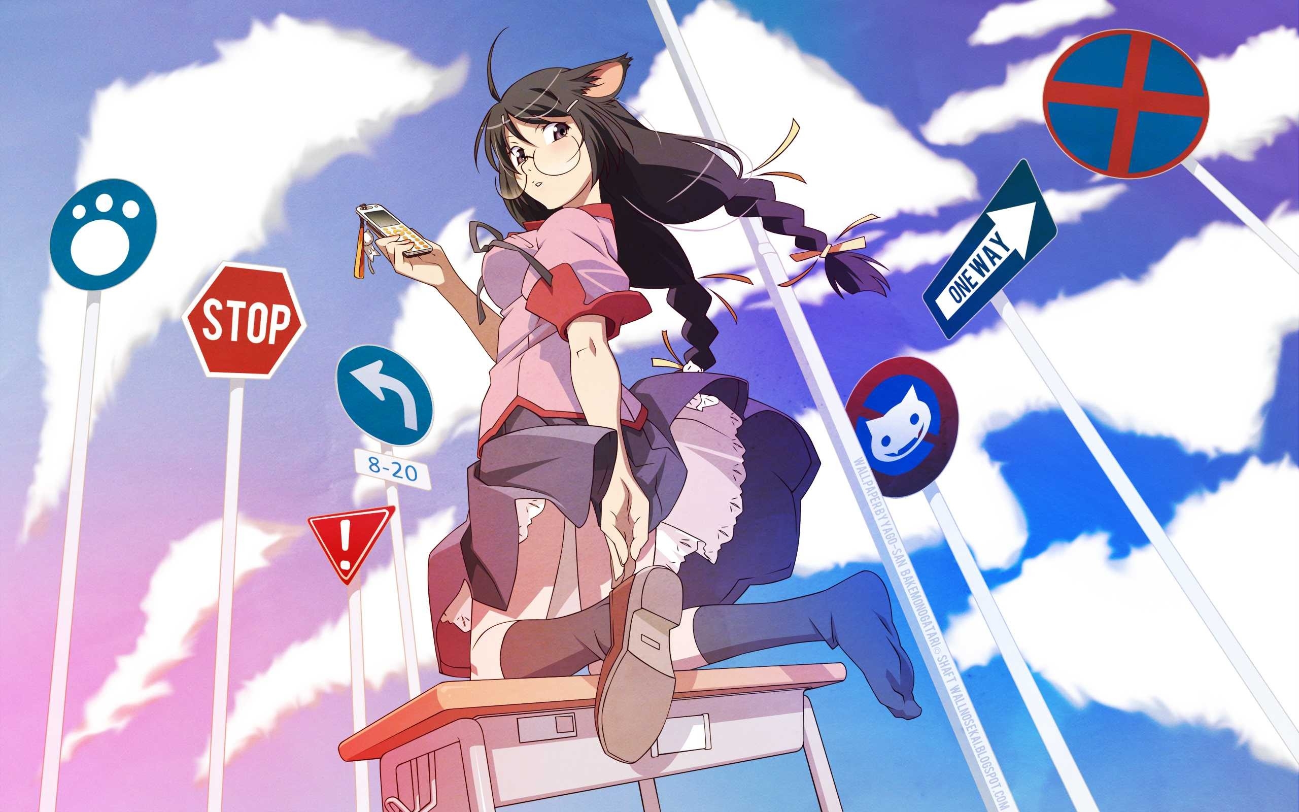 Bakemonogatari Wallpaper Hd 2560x1600 Wallpaper Teahub Io