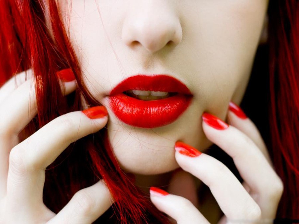 Red Lips Red Lips - HD Wallpaper 