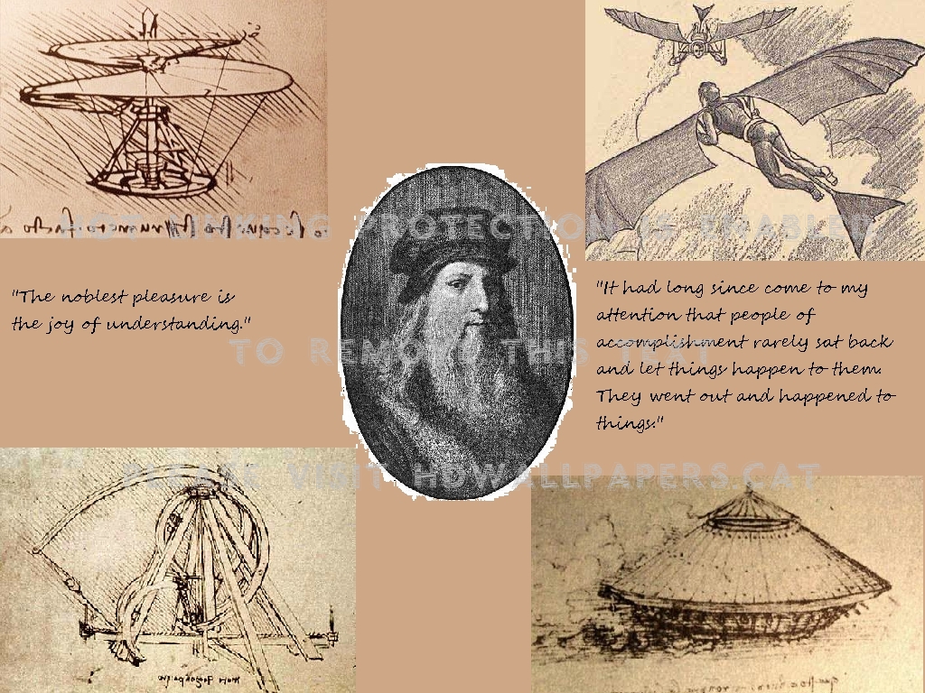 Leonardo Famous Reanissance Inventor People - Light Aircraft - HD Wallpaper 