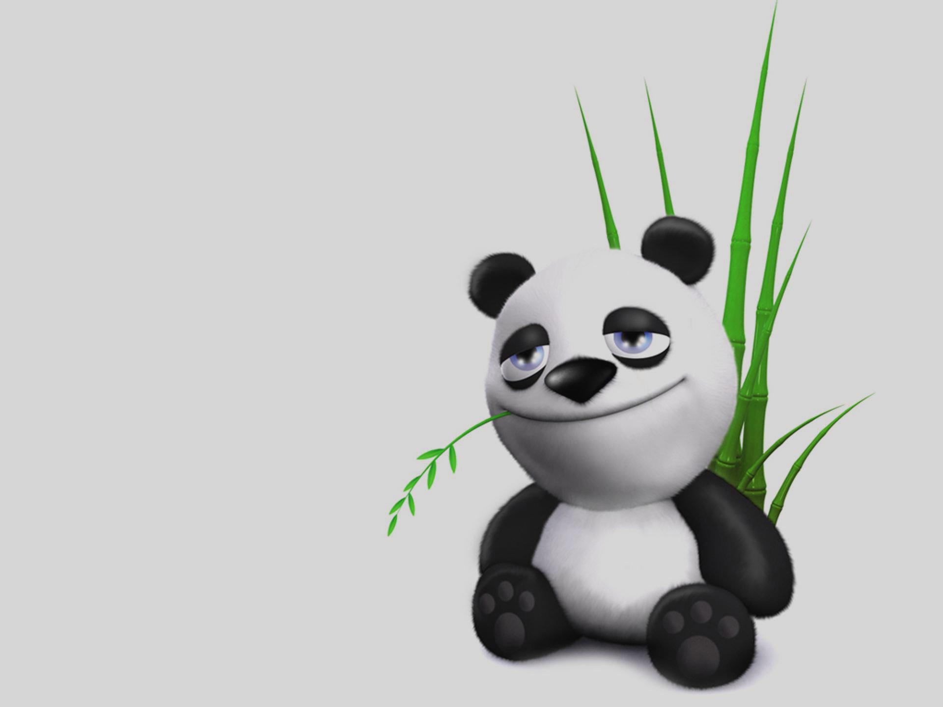 baby panda cartoon wallpaper