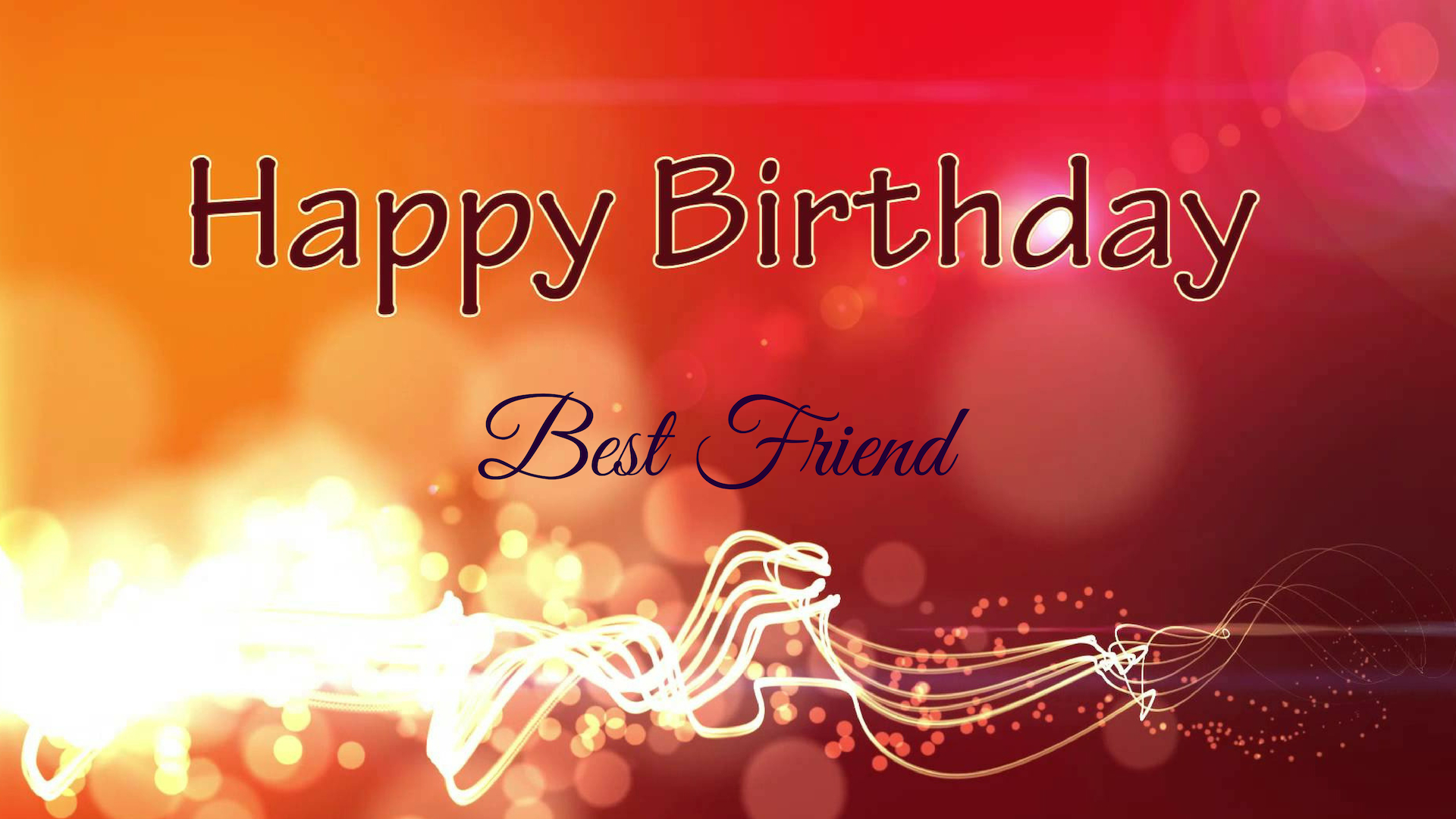 Birthday Wishes Best Friend Birthday Wallpaper Download - Full Hd Happy  Birthday Background - 1920x1080 Wallpaper 