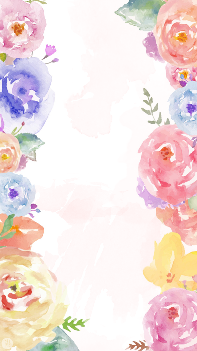 Awesome Watercolor Floral Wallpaper Fondos Texturas - HD Wallpaper 