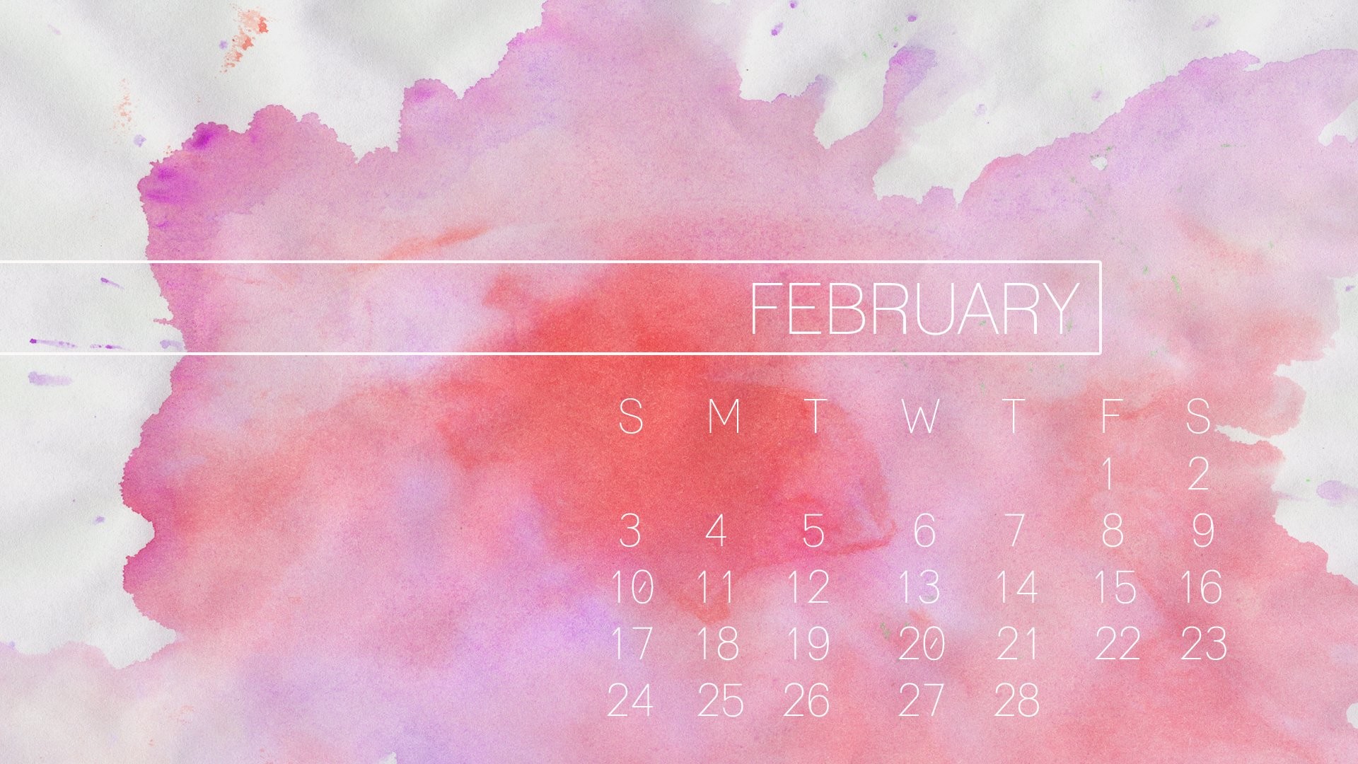 February Calendar Desktop Background 1920x1080 Wallpaper teahub.io