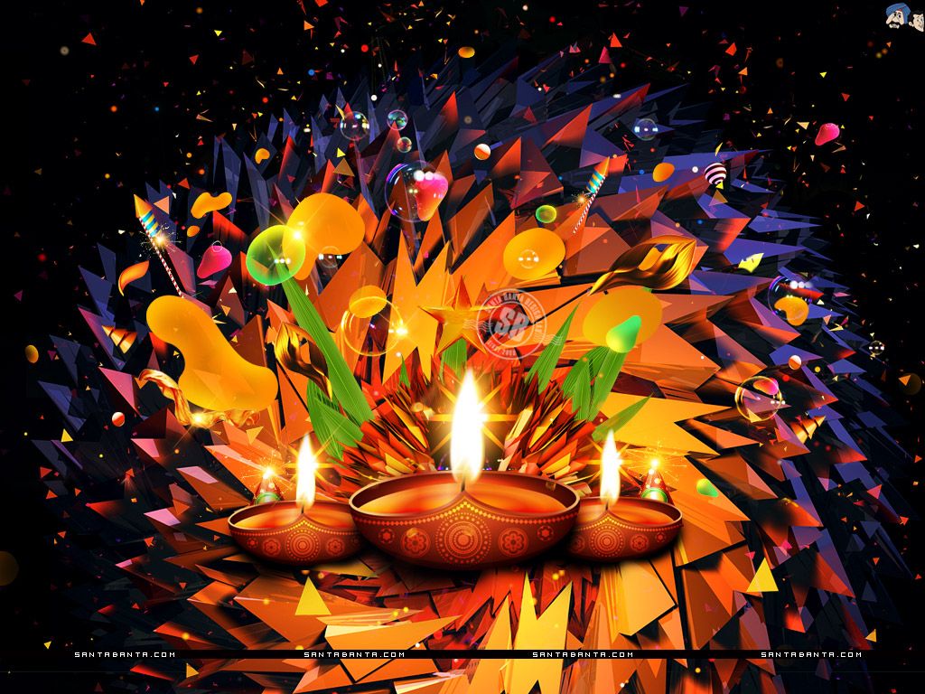 Diwali Images Hd Painting - HD Wallpaper 