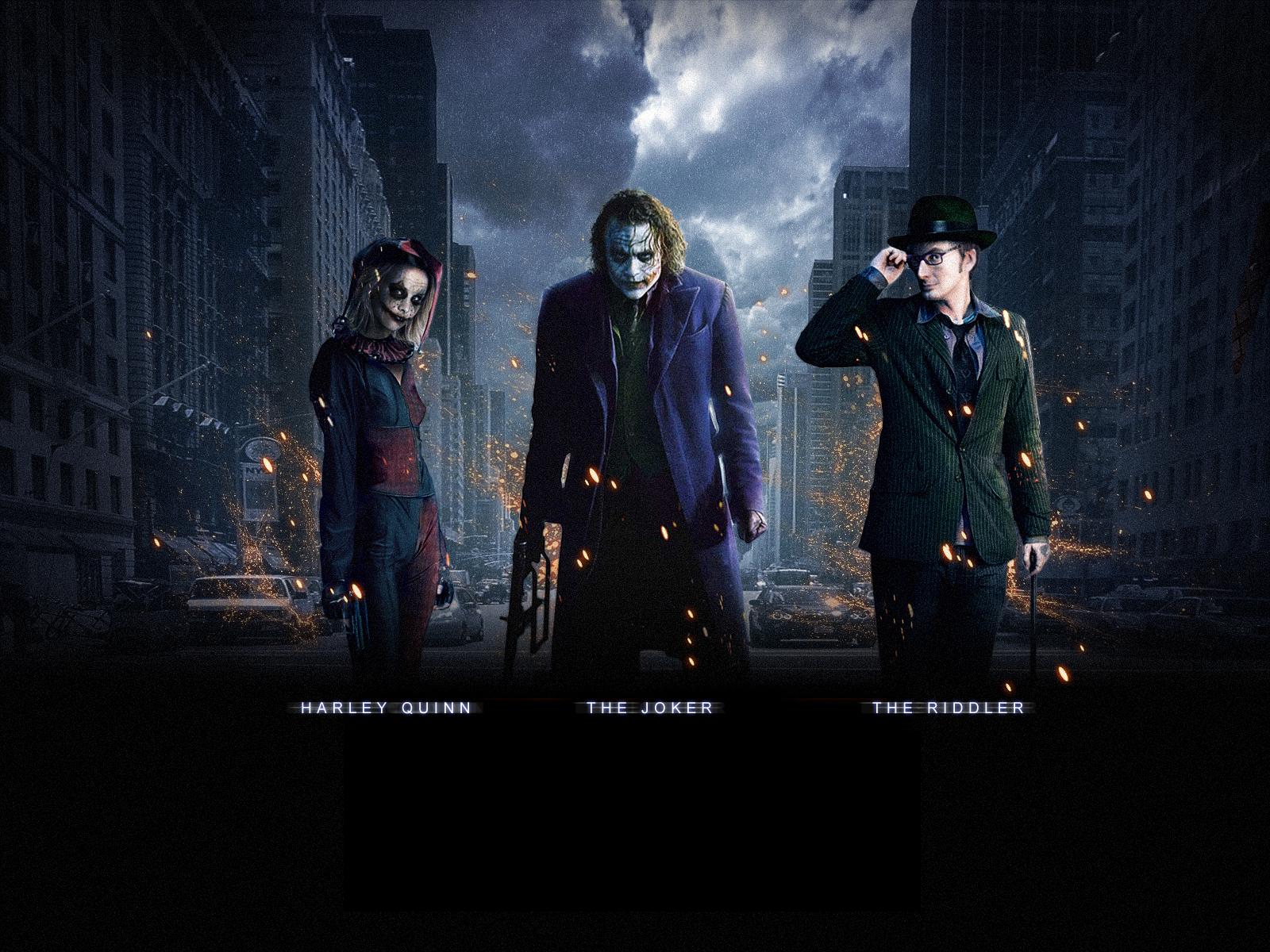 Joker Why So Serious Wallpaper - Dark Knight Joker And Harley Quinn - HD Wallpaper 