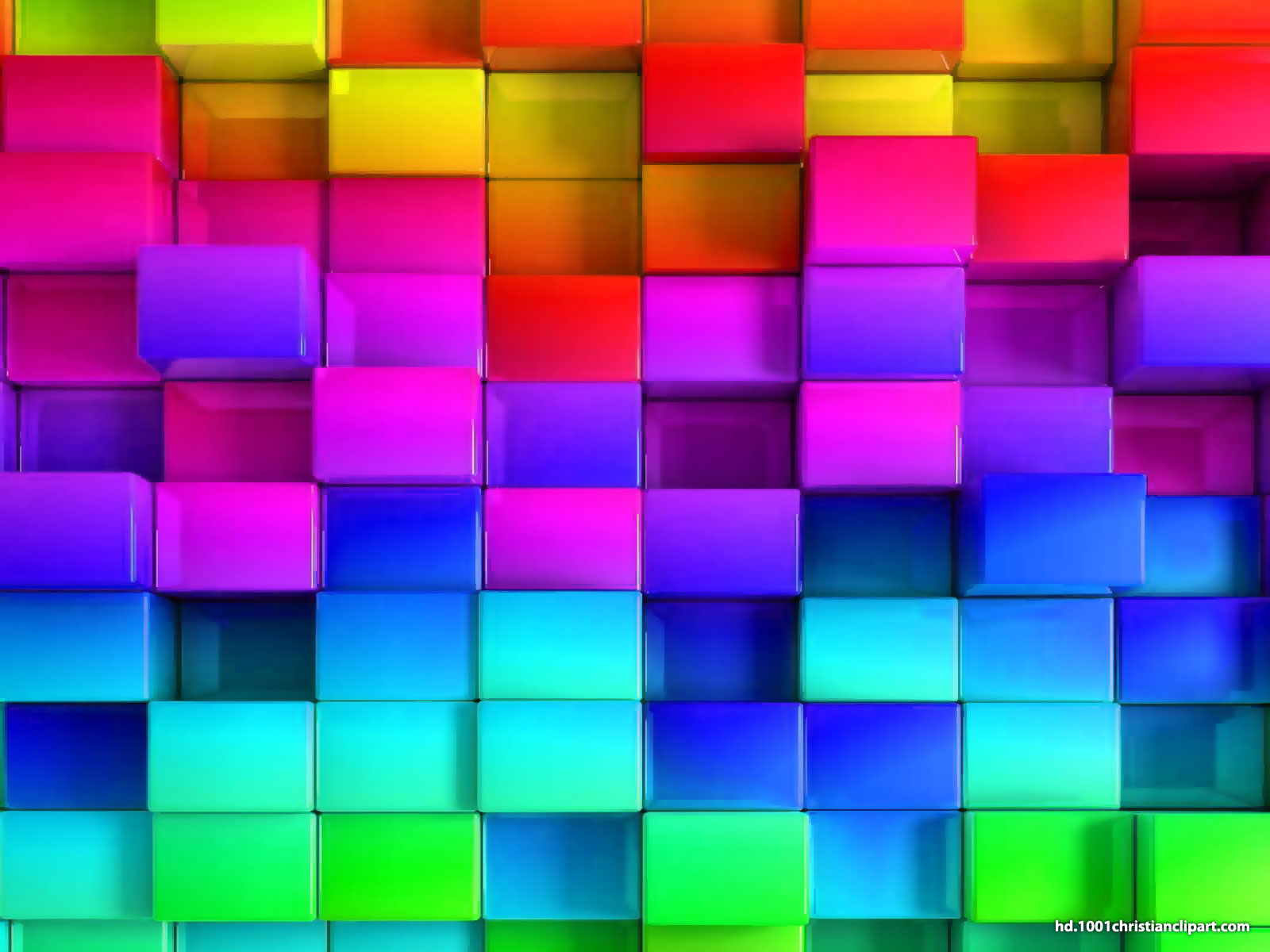 3d Rainbow Powerpoint Template Rainbow Slide Backgrounds 1600x1200