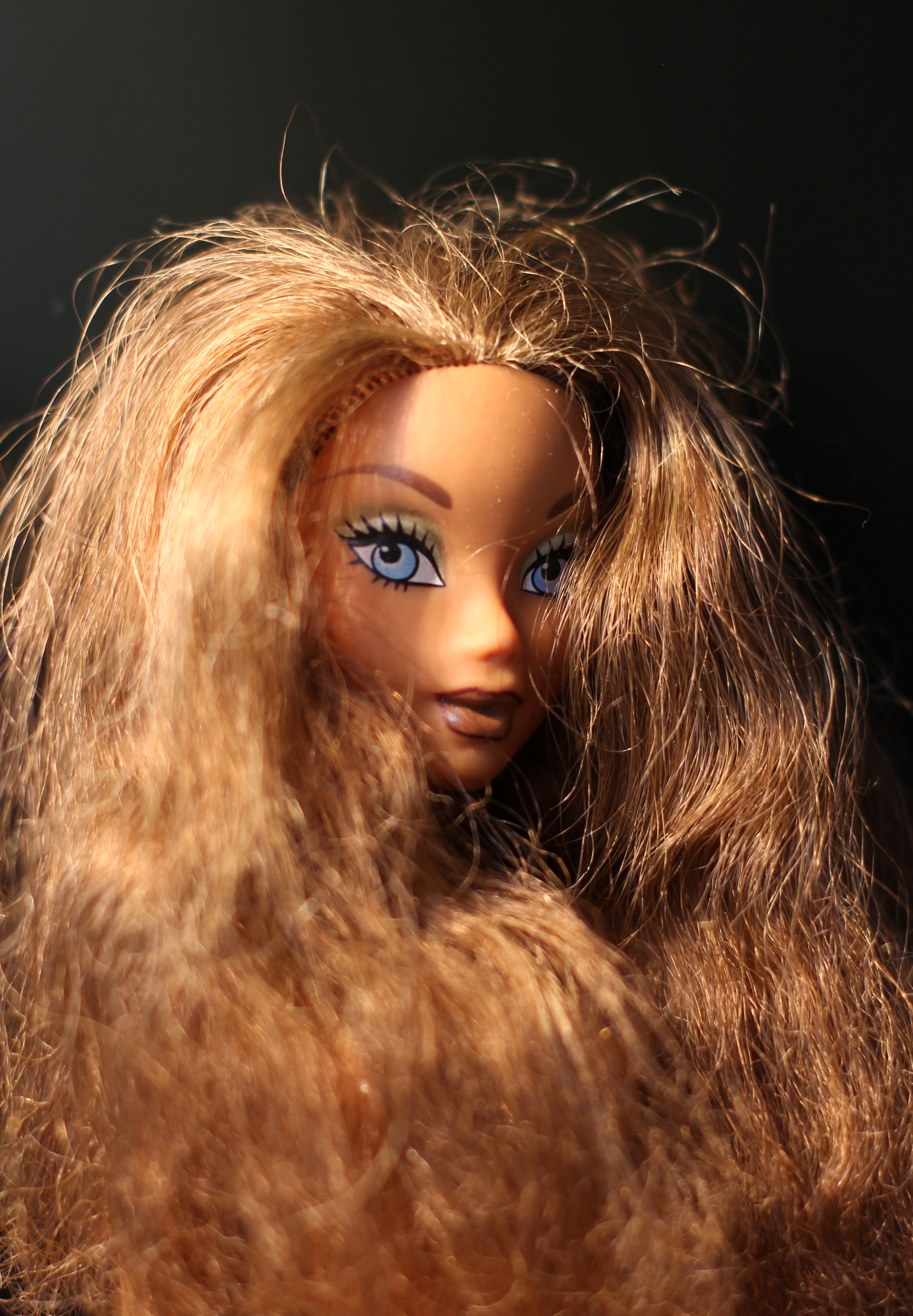 bratz doll with green eyes and brown hair
