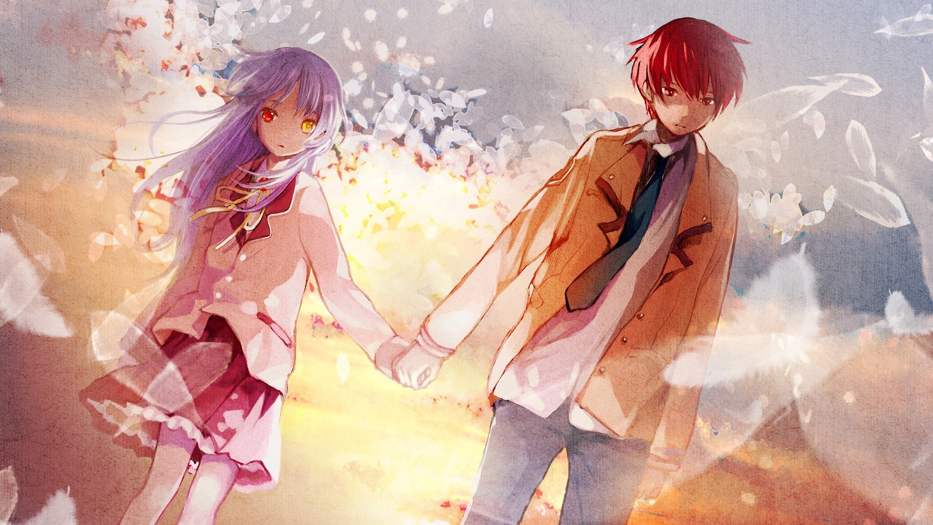 Angel Beats Yuzuru And Kanade 19x1080 Wallpaper Teahub Io