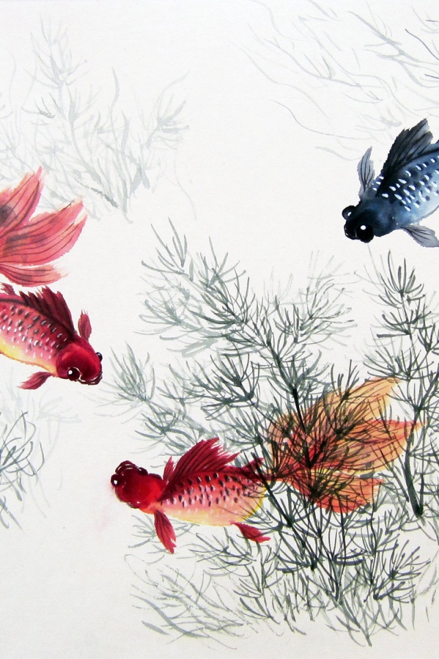 Chinese Art - 640x960 Wallpaper - teahub.io
