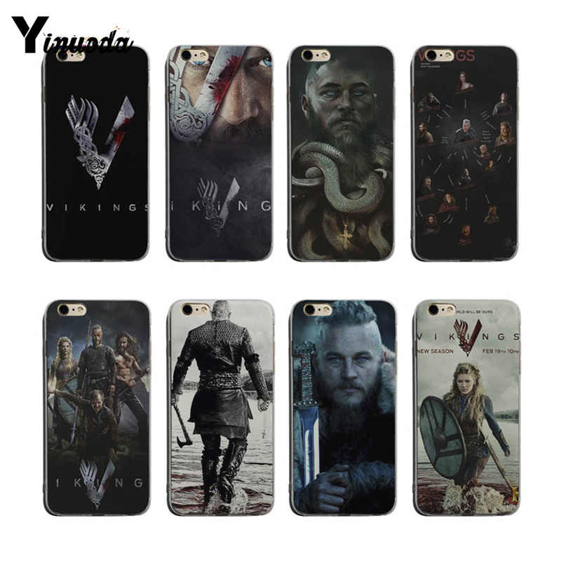 Yinuoda Ragnar Lothbrok Vikings For Iphone 7plus Coque - Cover Iphone X Art Linee - HD Wallpaper 
