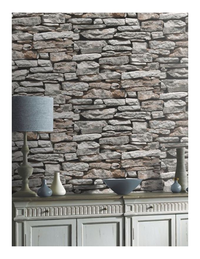 Grey Brick Feature Wall - 680x880 Wallpaper - teahub.io