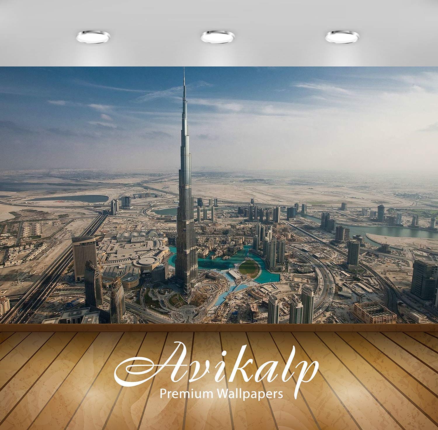 Avikalp Exclusive Awi1620 Burj Khalifa Dubai City View - Burj Khalifa Full Hd Wallpaper Dubai - HD Wallpaper 