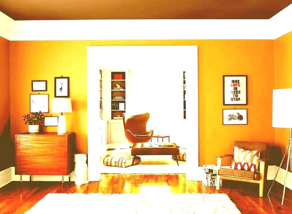 burnt orange wallpaper living room
