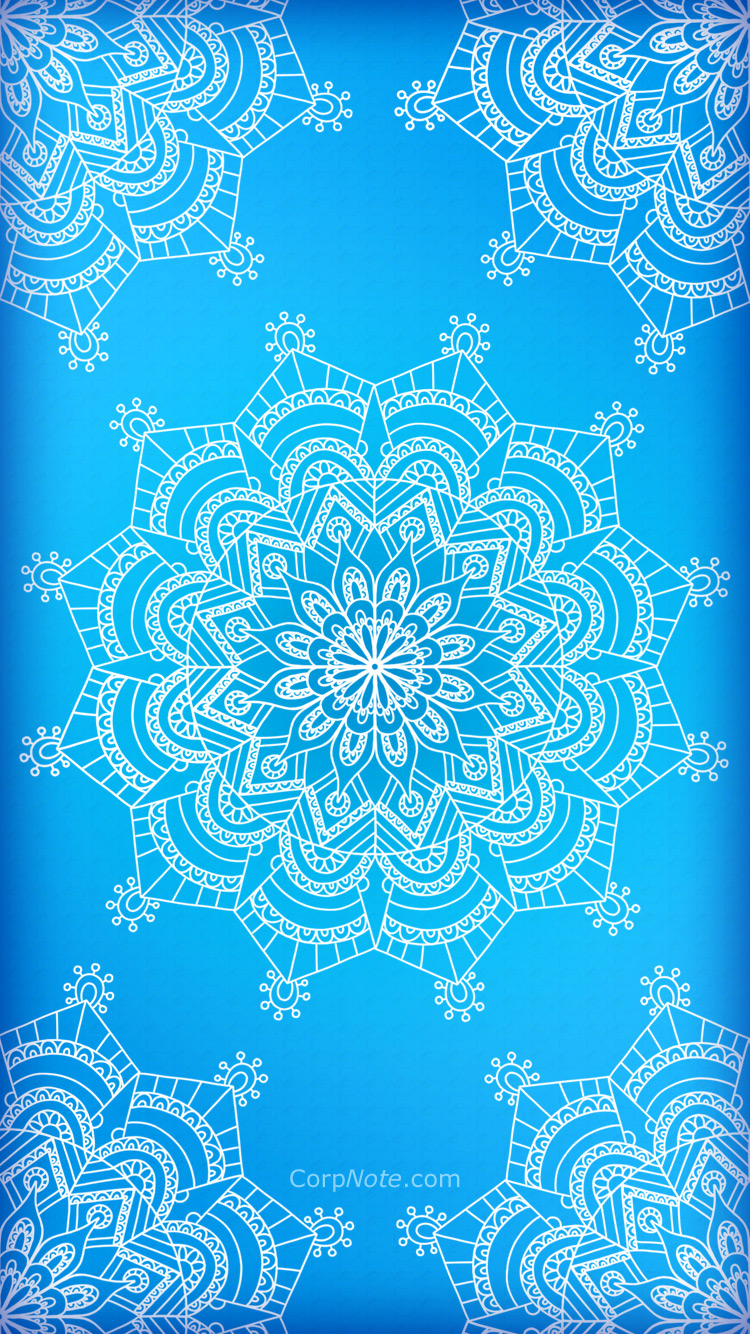 Mandala Wallpaper Blue - HD Wallpaper 
