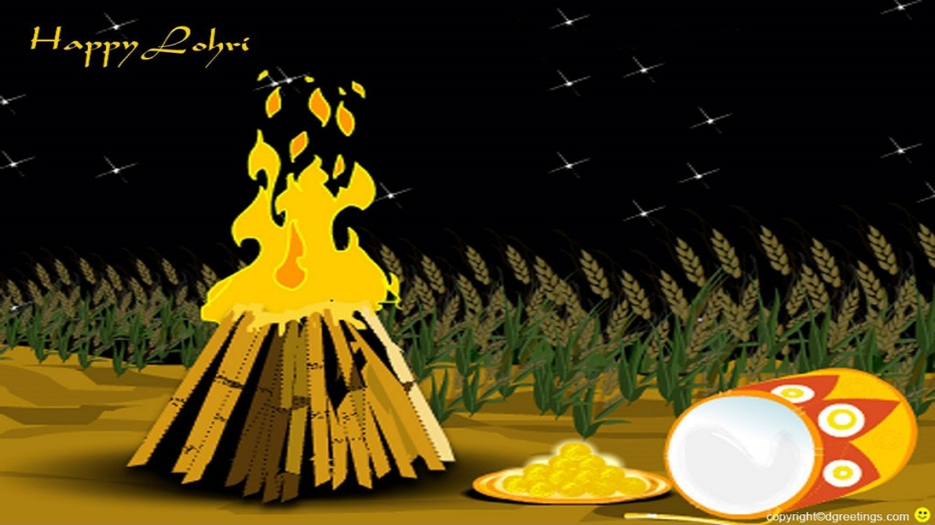 Happy Lohri 2020 Gif - 1920x1080 Wallpaper 