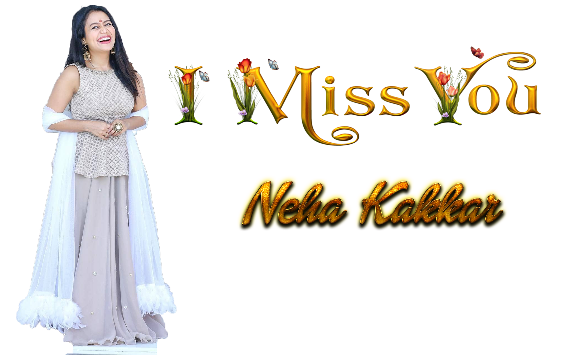 Neha Kakkar Png Photo Background - Gown - 1920x1200 Wallpaper - teahub.io