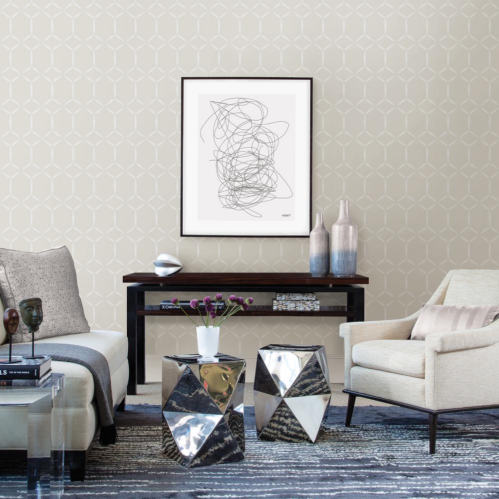 Geometric Wallpaper Livingroom - HD Wallpaper 