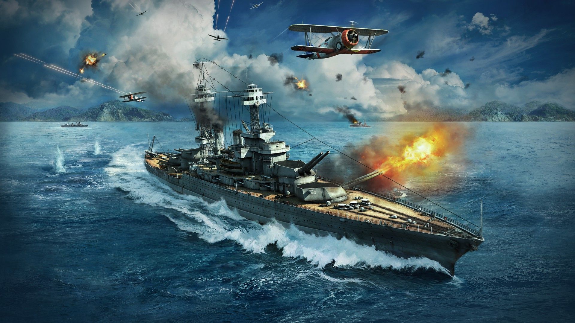 Обои на рабочий стол world of warships