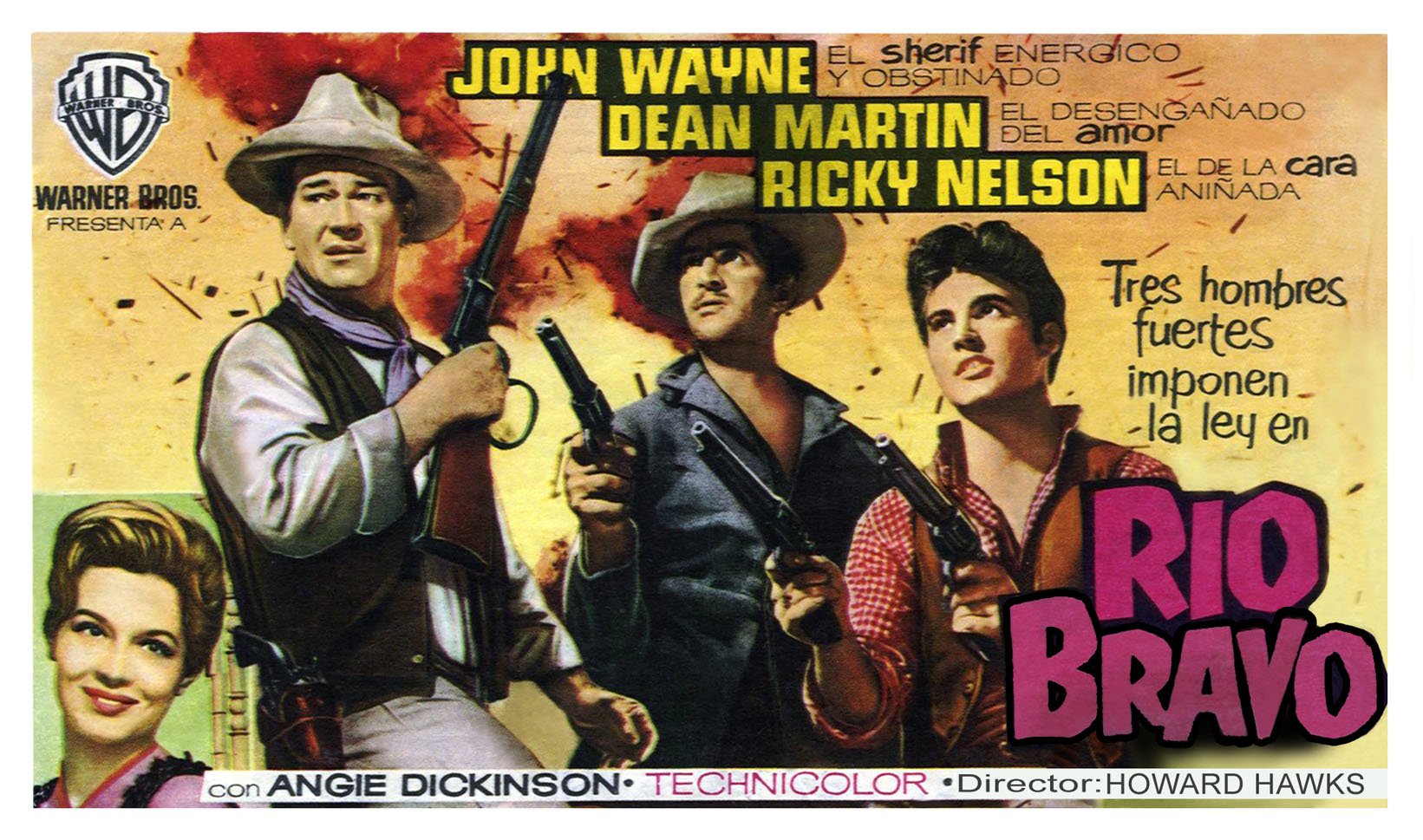 Rio Bravo 1959 Poster 1641x969 Wallpaper Teahub Io