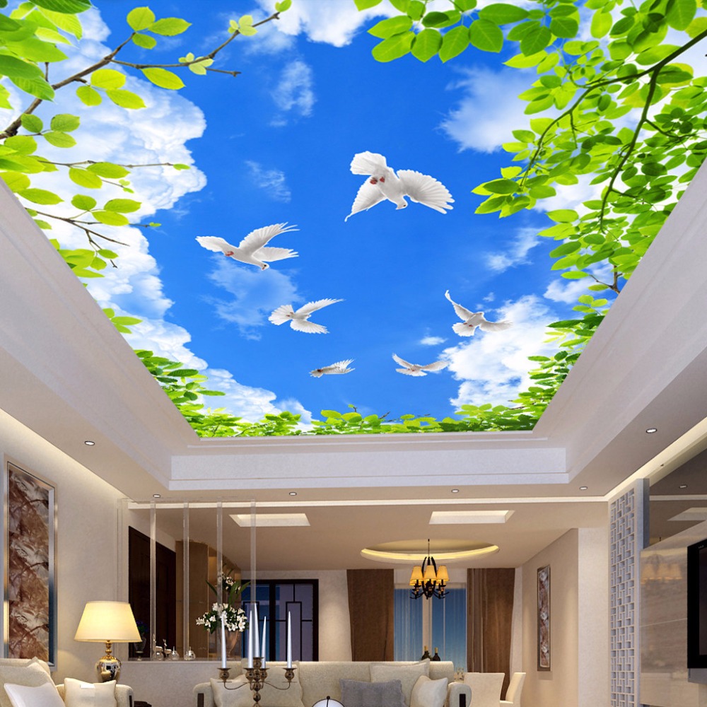 Wallpaper Awan Biru - سقف كاذب آسمان مجازی آشپزخانه - HD Wallpaper 