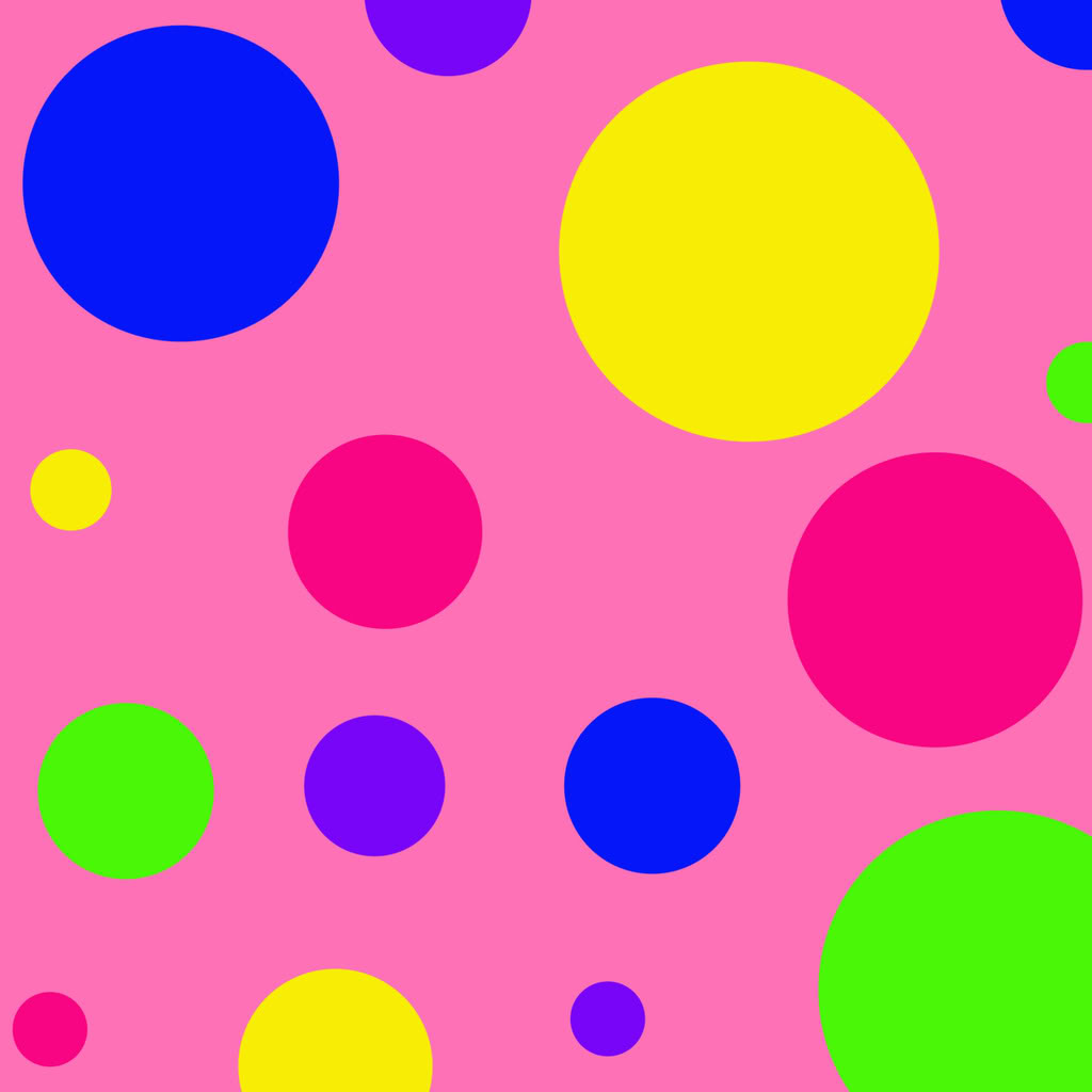 Download Rainbow Polka Dot Wallpaper - Pink Background With Color Polka ...