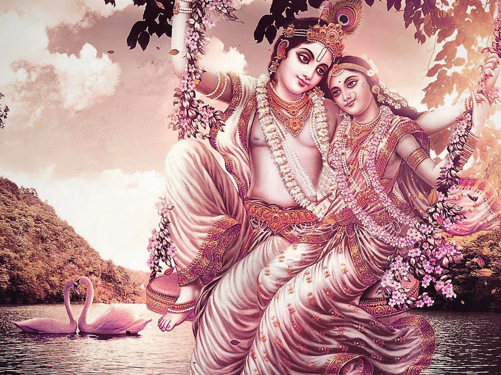 Radha Krishna Swing Wallpaper - Ultra Hd Hd Images Of Radha Krishna