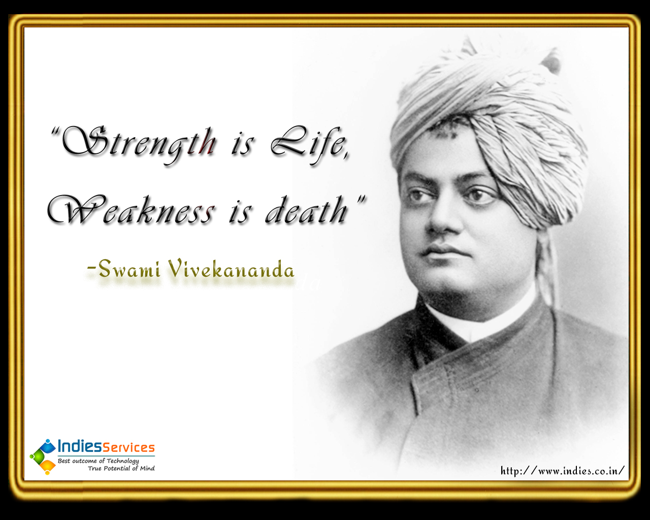 Swami Vivekananda Wallpapers Visit Our Collection Of - Swami Vivekananda Quotes Strength Is Life - HD Wallpaper 