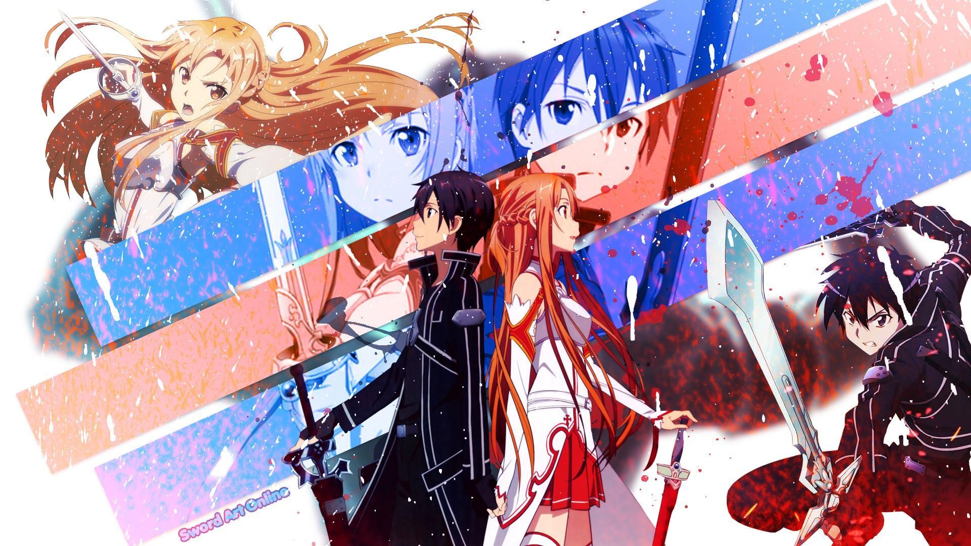 Kirito And Asuna Hd - HD Wallpaper 