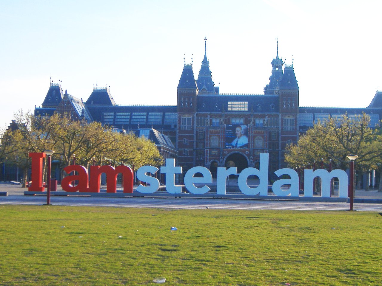 Amsterdam, Cityscapes, And I Amsterdam Image - Rijksmuseum Amsterdam - HD Wallpaper 