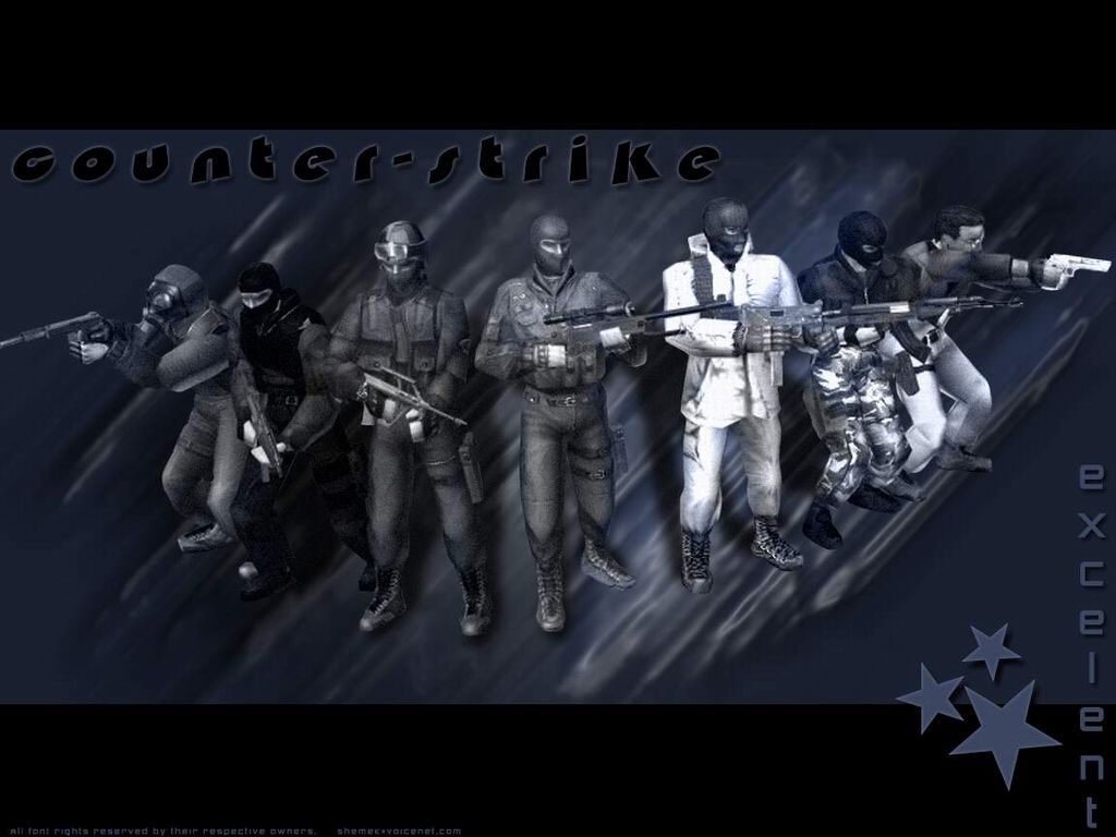 Counterstrike Wallpaper - Counter Strike 1.6 Characters - HD Wallpaper 