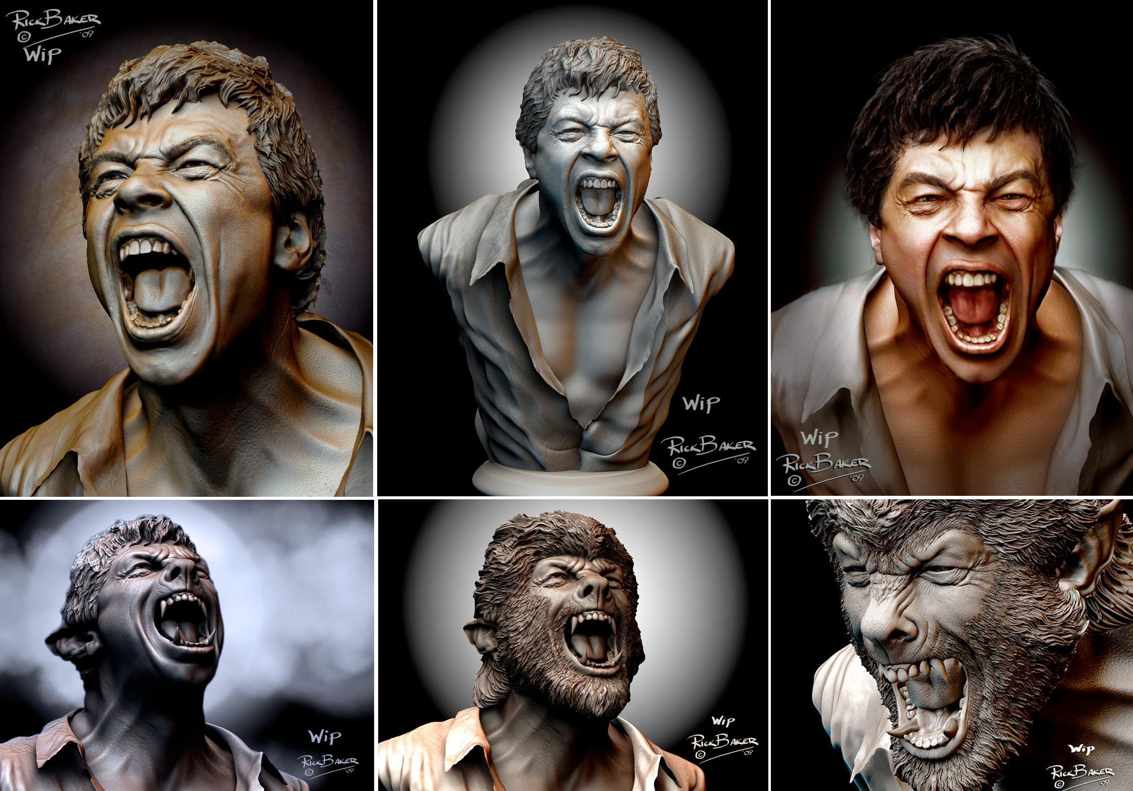 Rick Baker Wolfman Sculpture - HD Wallpaper 