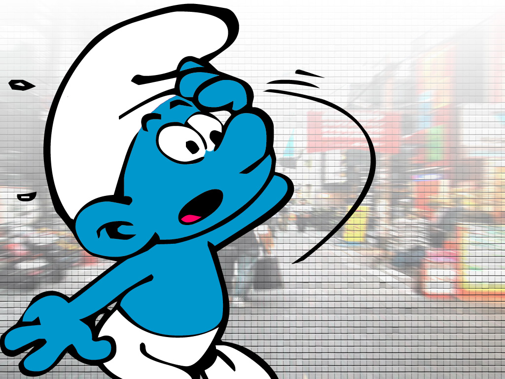 The Smurfs - Surprised Smurf - HD Wallpaper 